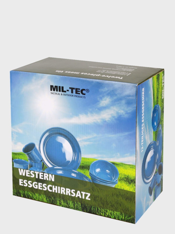 MIL-TEC NACZYNIA TURYSTYCZNE WESTERN KOMPLET 12 SZTUK