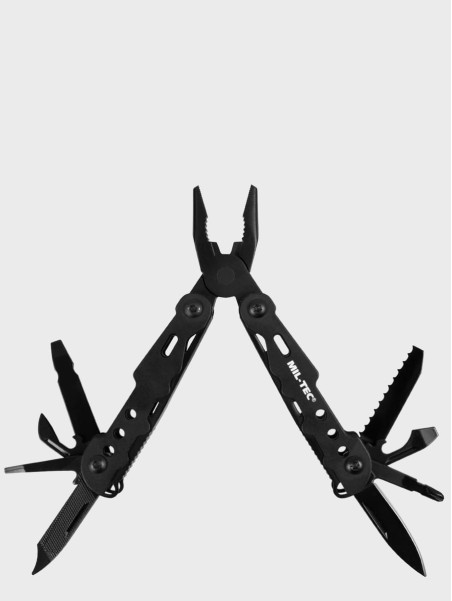 MIL-TEC MULTITOOL NARZĘDZIE WIELOFUNKCYJNE 9 NARZĘDZI COBRA CZARNY