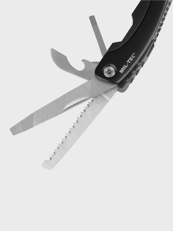 MIL-TEC MULTITOOL NARZĘDZIE WIELOFUNKCYJNE 9 NARZĘDZI 15402002 CZARNY