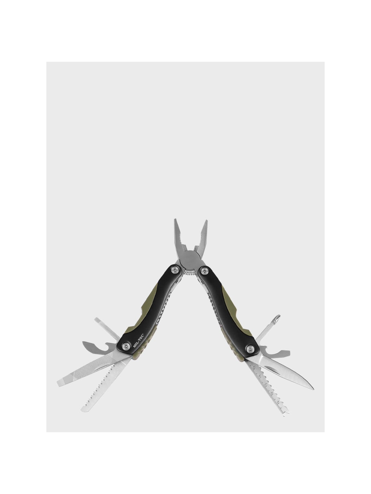 MIL-TEC MULTITOOL NARZĘDZIE WIELOFUNKCYJNE 9 NARZĘDZI 15402001 CZARNO/OLIWKOWY