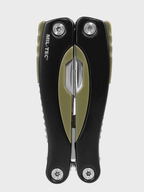 MIL-TEC MULTITOOL NARZĘDZIE WIELOFUNKCYJNE 9 NARZĘDZI 15402001 CZARNO/OLIWKOWY