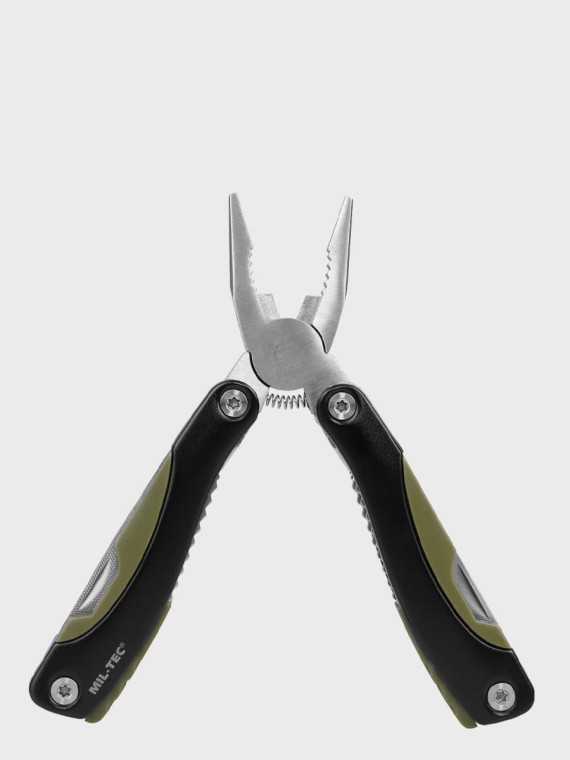 MIL-TEC MULTITOOL NARZĘDZIE WIELOFUNKCYJNE 9 NARZĘDZI 15402001 CZARNO/OLIWKOWY