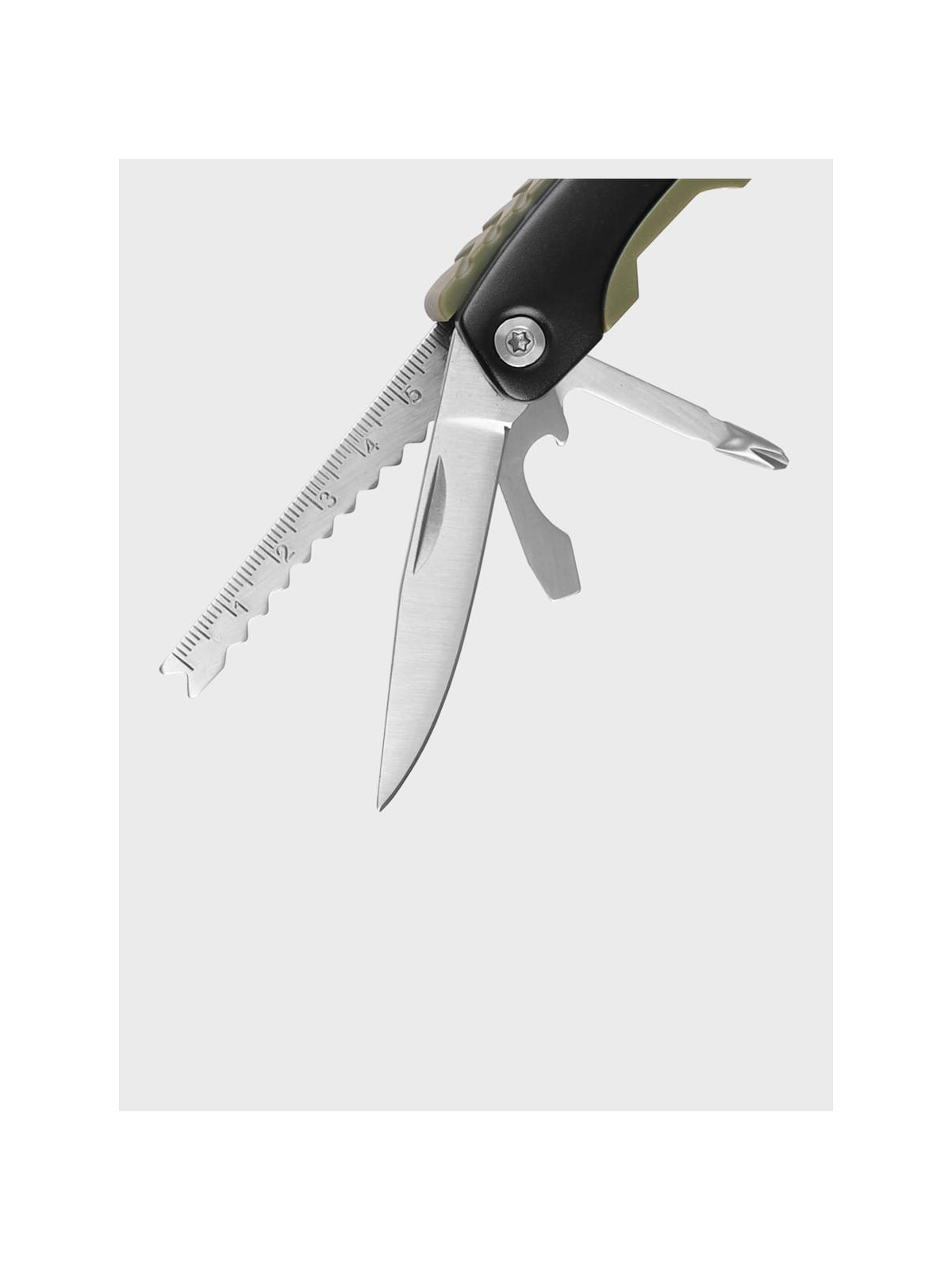 MIL-TEC MULTITOOL NARZĘDZIE WIELOFUNKCYJNE 9 NARZĘDZI 15402001 CZARNO/OLIWKOWY