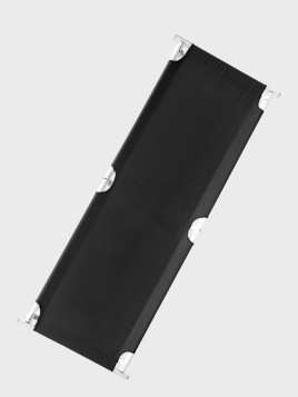 MIL-TEC ŁÓŻKO POLOWE KANADYJKA 190X70cm CZARNE