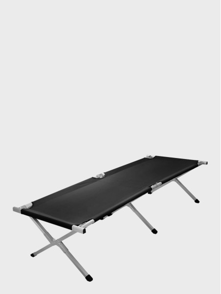 MIL-TEC ŁÓŻKO POLOWE KANADYJKA 190X70cm CZARNE