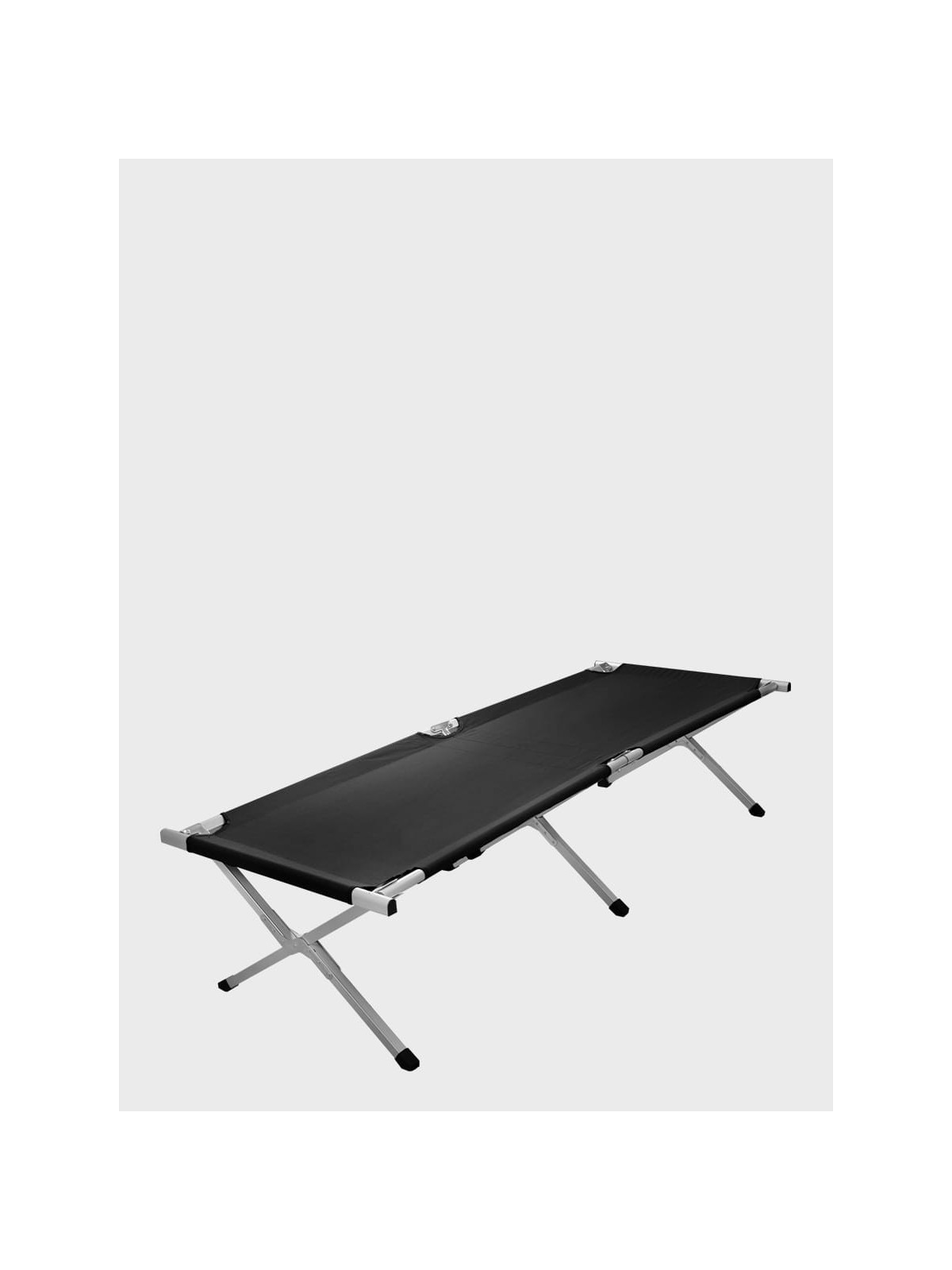 MIL-TEC ŁÓŻKO POLOWE KANADYJKA 190X70cm CZARNE