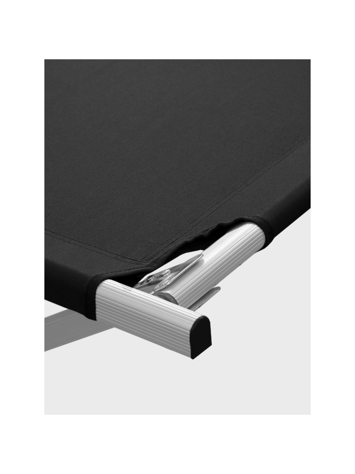 MIL-TEC ŁÓŻKO POLOWE KANADYJKA 190X70cm CZARNE