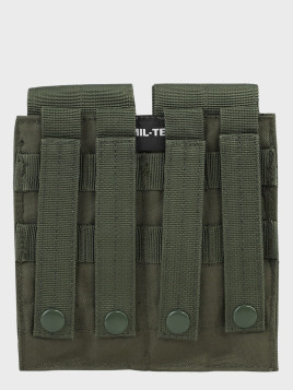MIL-TEC ŁADOWNICA NA 2 MAGAZYNKI DO M4/M16 OLIWKOWY