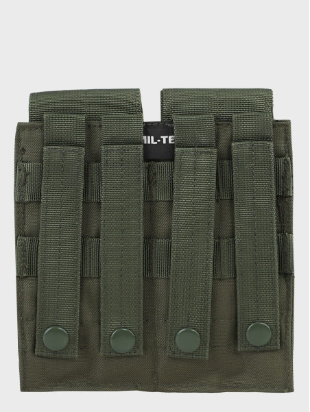 MIL-TEC ŁADOWNICA NA 2 MAGAZYNKI DO M4/M16 OLIWKOWY