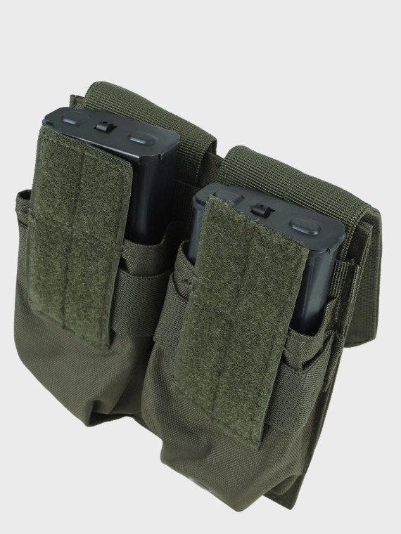 MIL-TEC ŁADOWNICA NA 2 MAGAZYNKI DO M4/M16 OLIWKOWY