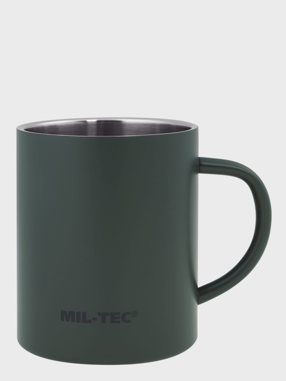 MIL-TEC KUBEK TERMICZNY STAL NIERDZEWNA 0.45L OLIWKOWY