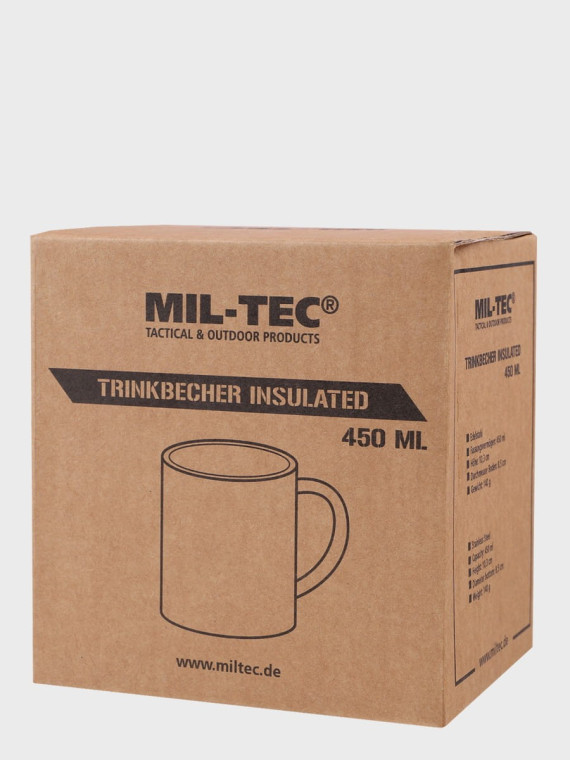 MIL-TEC KUBEK TERMICZNY STAL NIERDZEWNA 0.45L OLIWKOWY