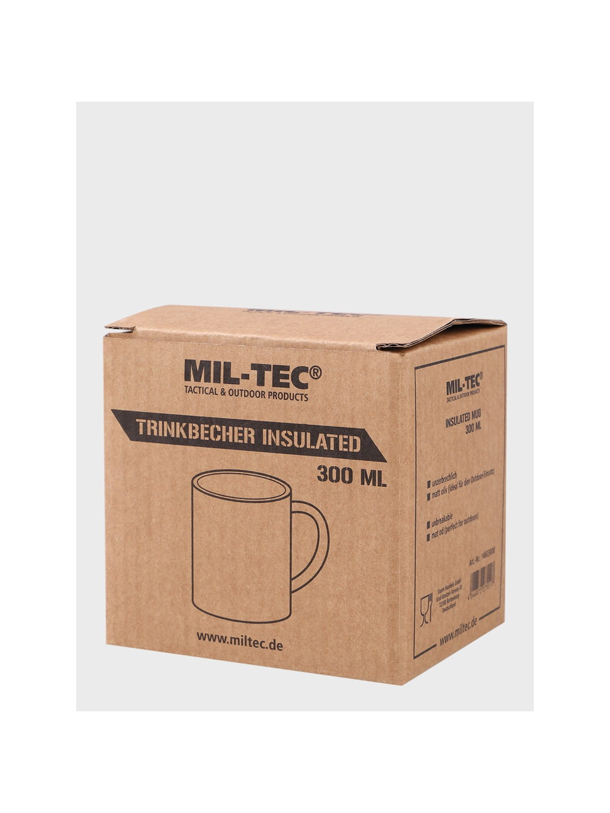 MIL-TEC KUBEK TERMICZNY STAL NIERDZEWNA 0.3L OLIWKOWY