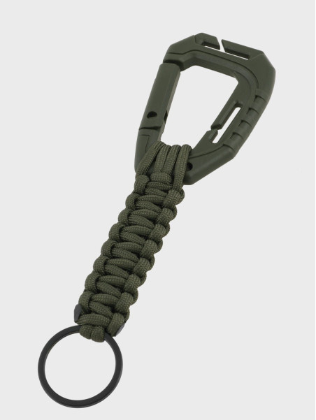 MIL-TEC BRELOK KARABIŃCZYK LINKA PARACORD OLIWKOWY