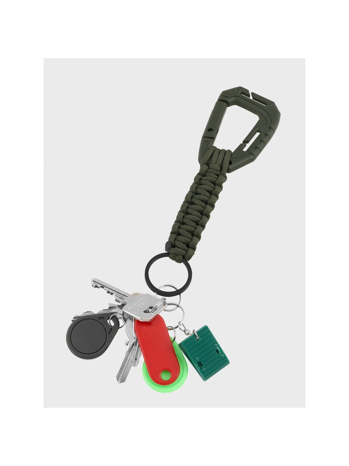MIL-TEC BRELOK KARABIŃCZYK LINKA PARACORD OLIWKOWY
