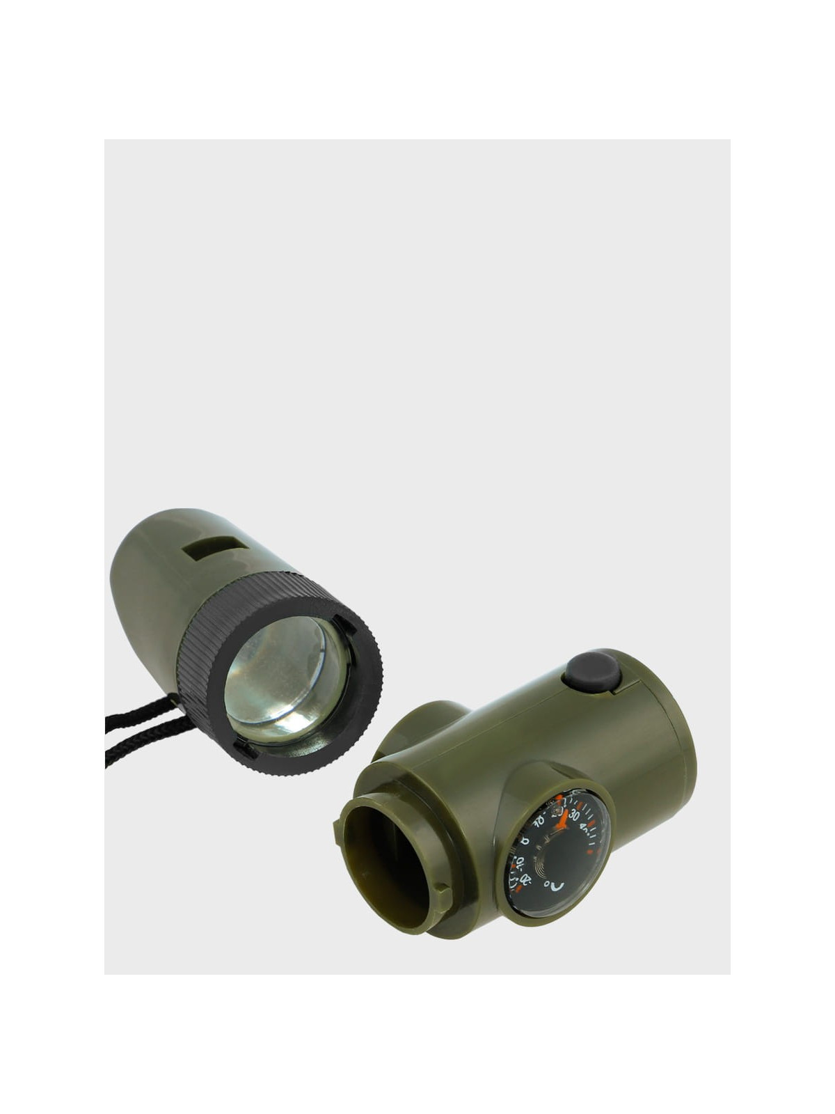 MIL-TEC GWIZDEK RATUNKOWY KOMPAS TERMOMETR LATARKA 6w1