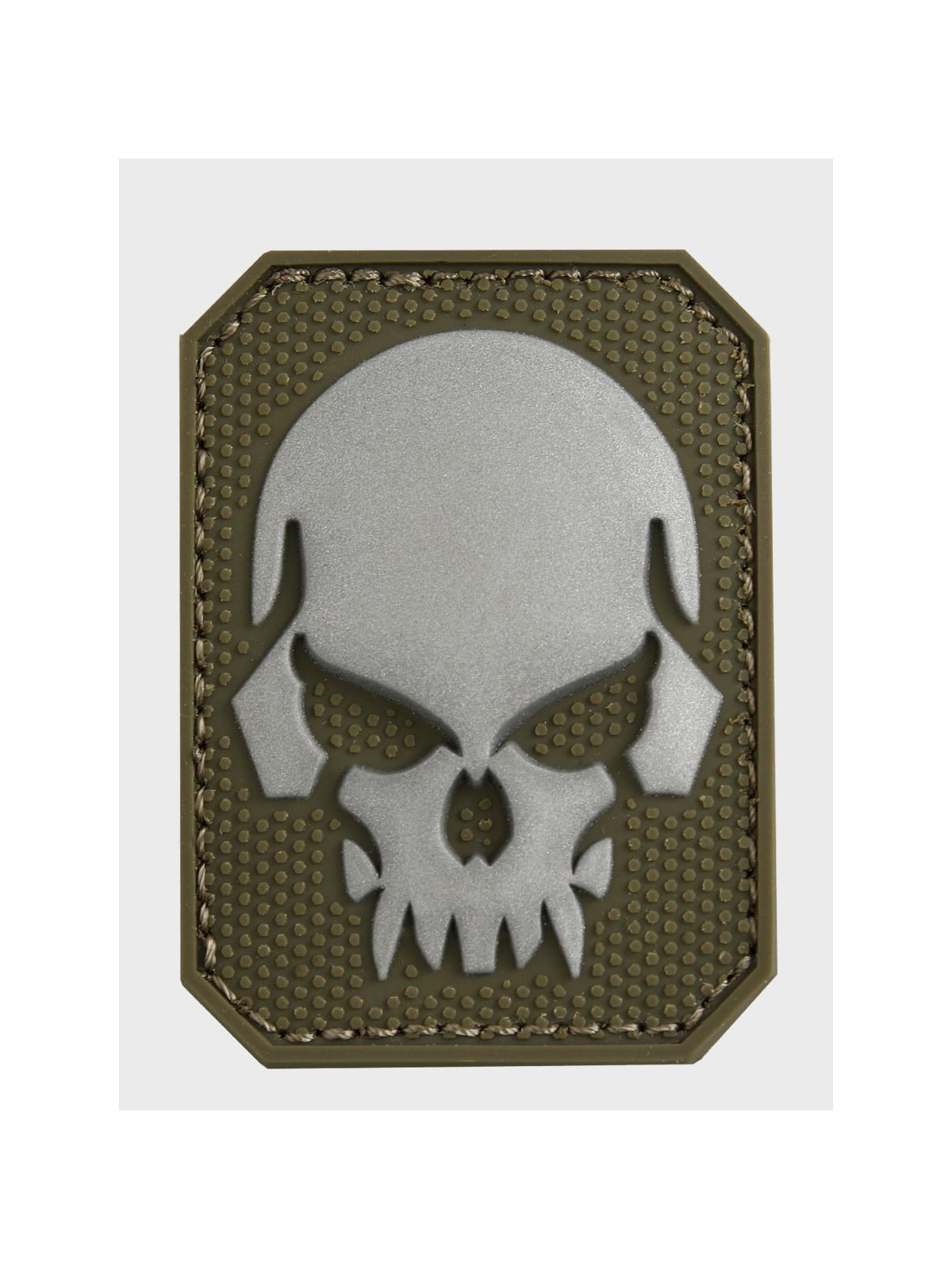 MIL-TEC NASZYWKA 3D SKULL PVC 5,5 x 4 cm OLIWKOWA