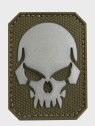 MIL-TEC NASZYWKA 3D SKULL PVC 5,5 x 4 cm OLIWKOWA