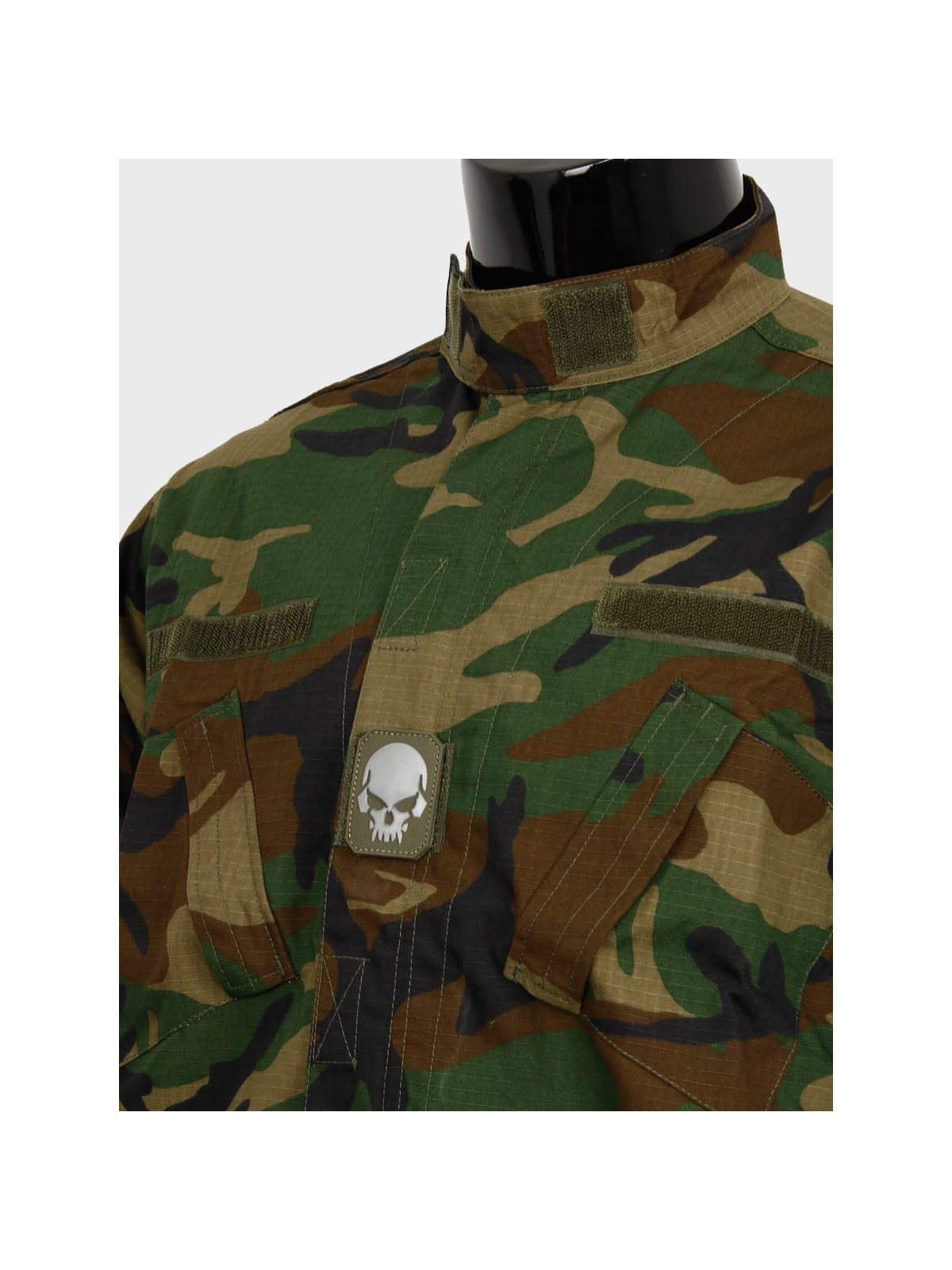 MIL-TEC NASZYWKA 3D SKULL PVC 5,5 x 4 cm OLIWKOWA
