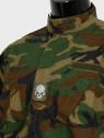 MIL-TEC NASZYWKA 3D SKULL PVC 5,5 x 4 cm OLIWKOWA