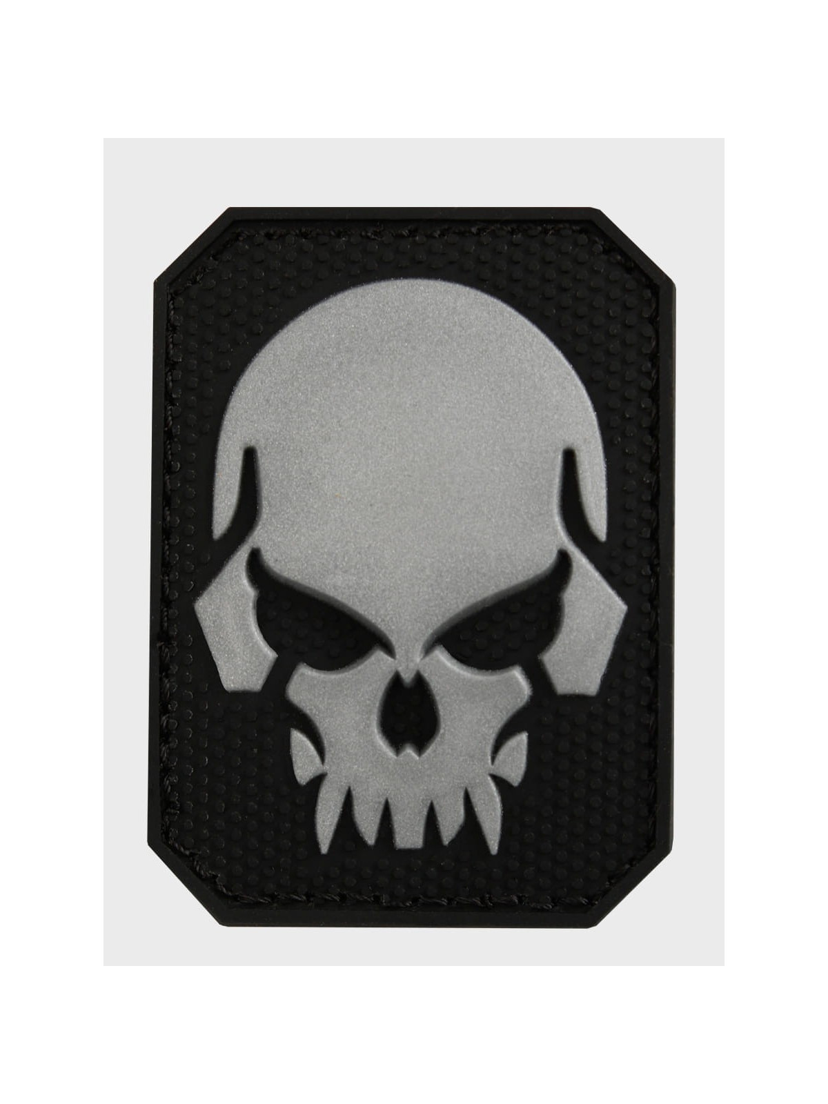 MIL-TEC NASZYWKA 3D SKULL PVC 5,5 x 4 cm CZARNA