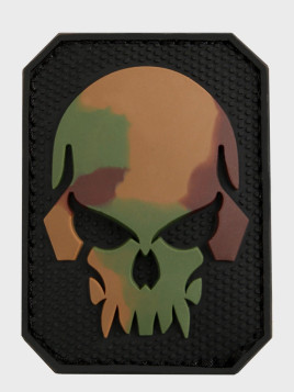 MIL-TEC NASZYWKA 3D SKULL PVC 5,5 x 4 cm CAMO