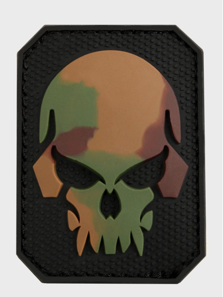 MIL-TEC NASZYWKA 3D SKULL PVC 5,5 x 4 cm CAMO