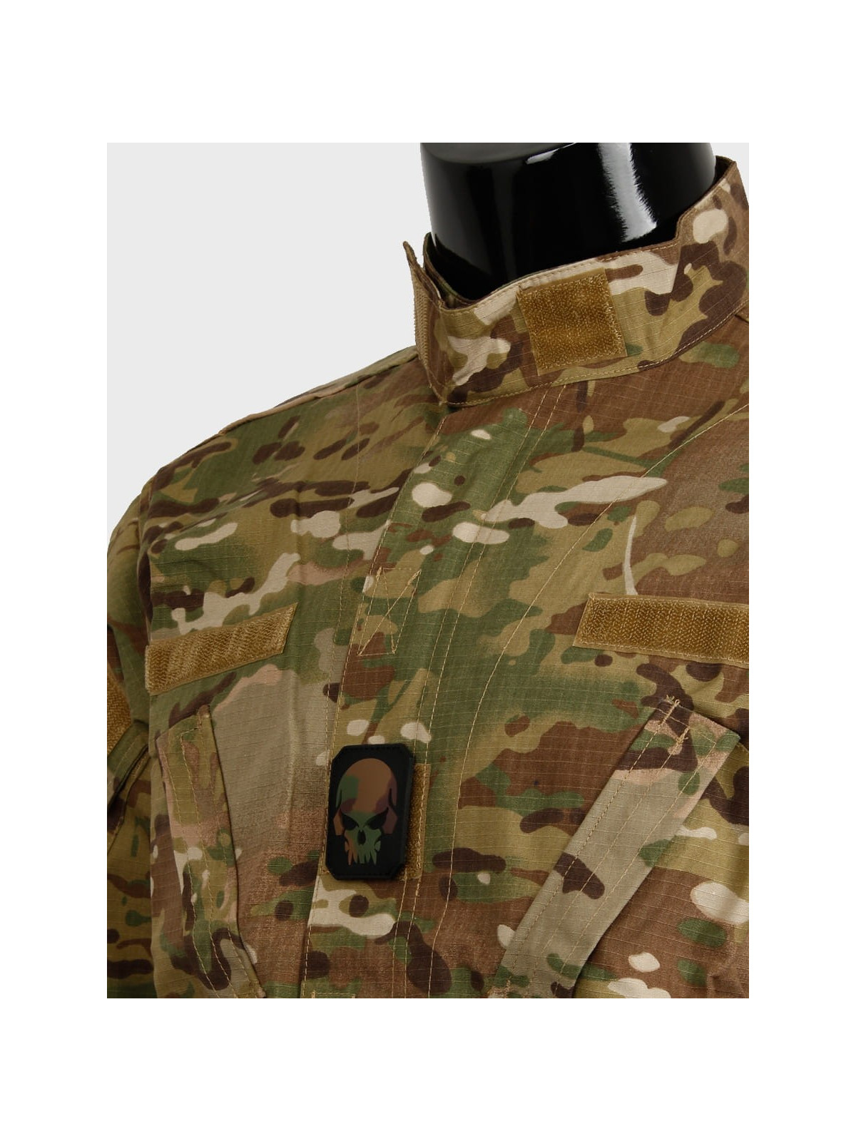 MIL-TEC NASZYWKA 3D SKULL PVC 5,5 x 4 cm CAMO