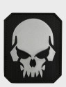 MIL-TEC NASZYWKA 3D SKULL PVC 7,5 x 6 cm CZARNY
