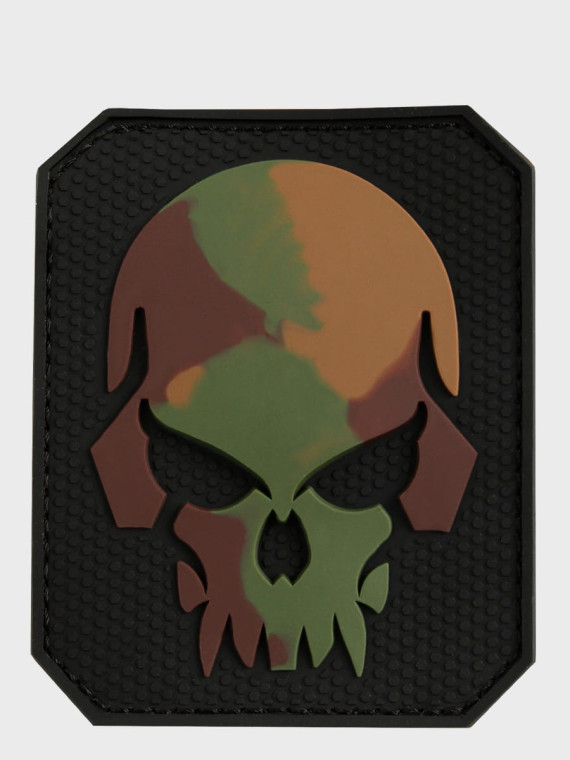 MIL-TEC NASZYWKA 3D SKULL PVC 7,5 x 6 cm CAMO