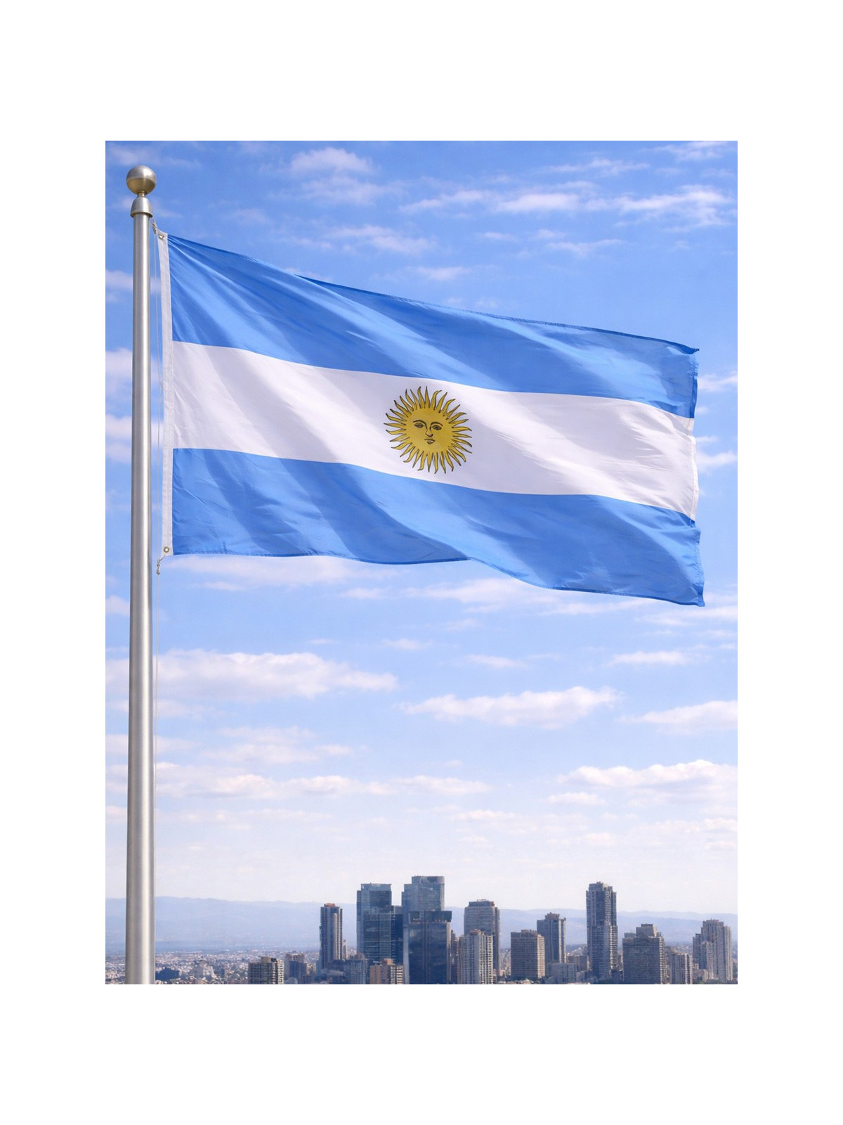 FOSCO INDUSTRIES Flaga na maszt Argentyny Argentyna 99 x 152 cm