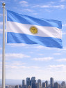 FOSCO INDUSTRIES Flaga na maszt Argentyny Argentyna 99 x 152 cm