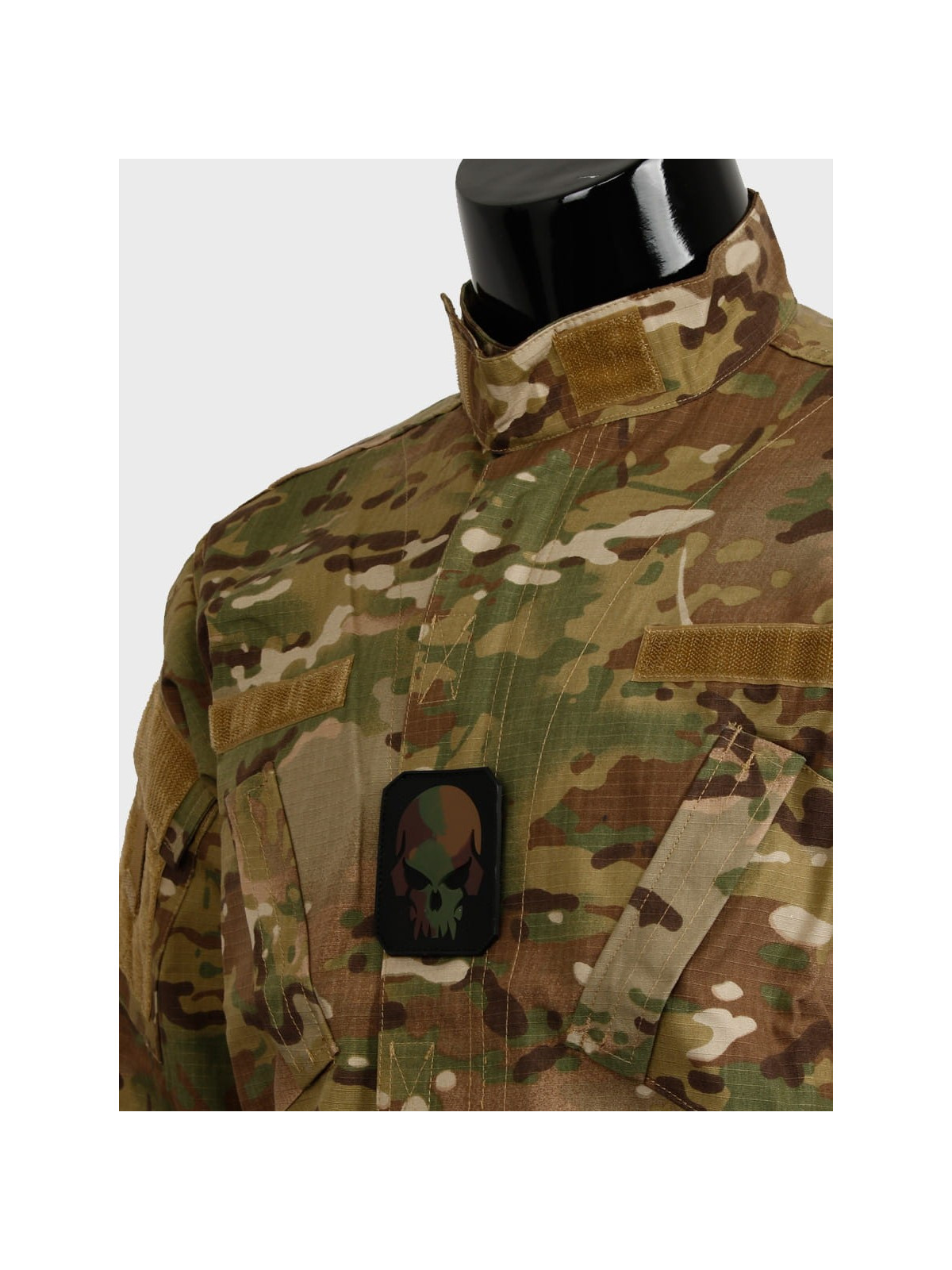 MIL-TEC NASZYWKA 3D SKULL PVC 7,5 x 6 cm CAMO