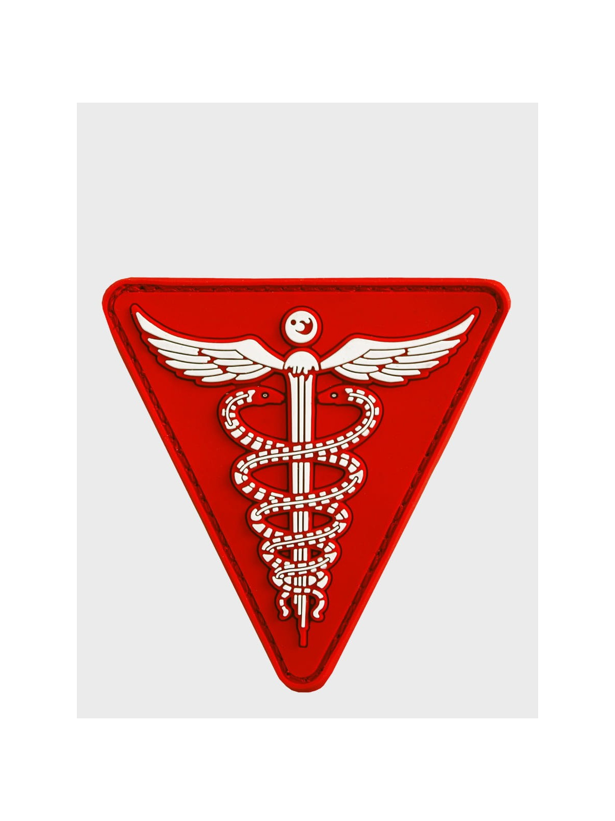 MIL-TEC NASZYWKA 3D MEDIC PVC CZERWONY