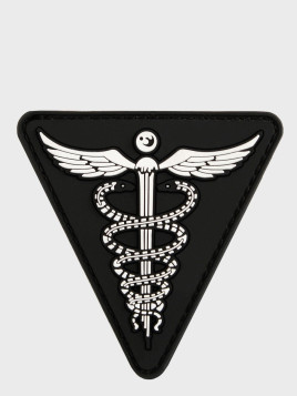 MIL-TEC NASZYWKA 3D MEDIC PVC CZARNY