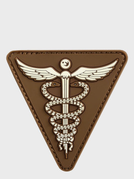 MIL-TEC NASZYWKA 3D MEDIC PVC COYOTE