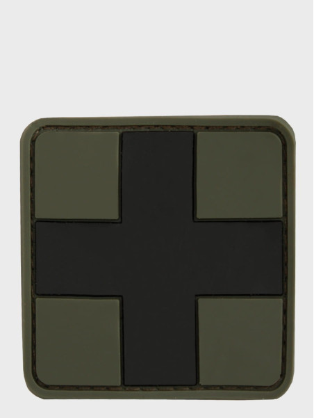 MIL-TEC EMBLEMAT 3D RZEP PVC FIRST AID DUŻA OLIWKOWA