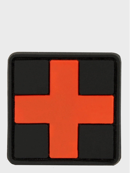 MIL-TEC EMBLEMAT 3D RZEP PVC FIRST AID MAŁA CZARNA