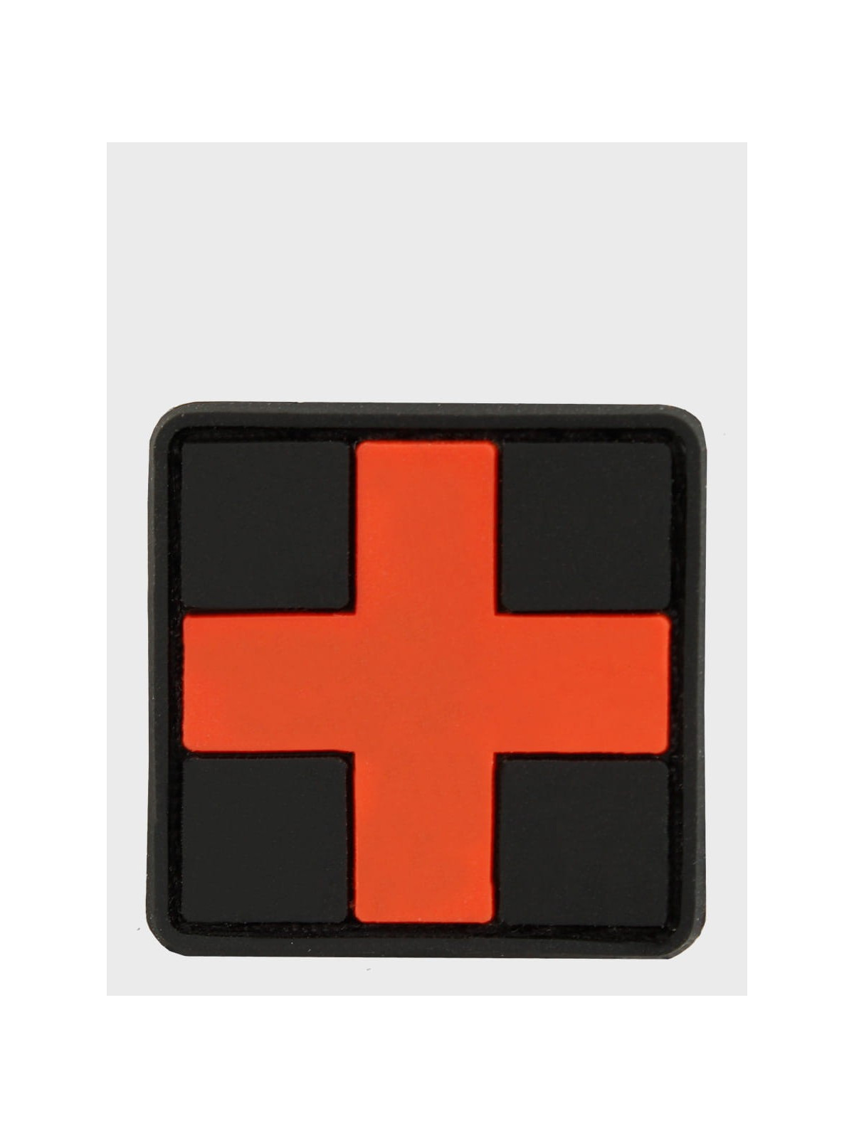 MIL-TEC NASZYWKA 3D FIRST AID PVC 5 x 5 cm CZARNA