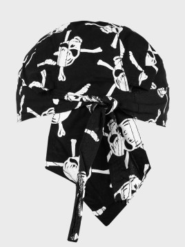 MIL-TEC CHUSTA WOJSKOWA BANDANA CZASZKI CZARNA