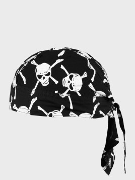 MIL-TEC CHUSTA WOJSKOWA BANDANA CZASZKI CZARNA