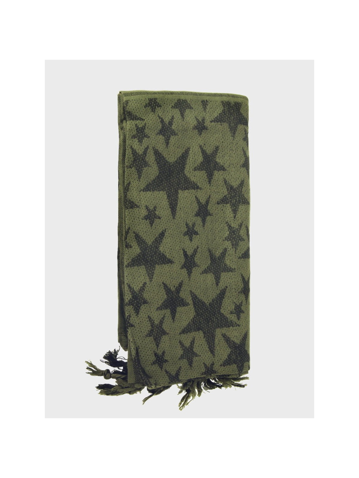 MIL-TEC CHUSTA ARAFATKA SHEMAGH STAR 110 x 110 cm OLIWKOWO/CZARNA