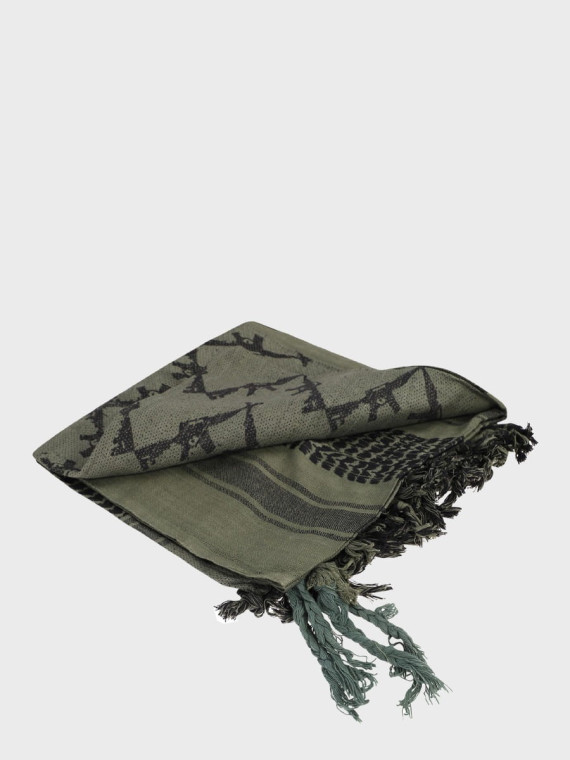 MIL-TEC CHUSTA ARAFATKA SHEMAGH RIFLES 110 x 110 cm OLIWKOWO/CZARNA