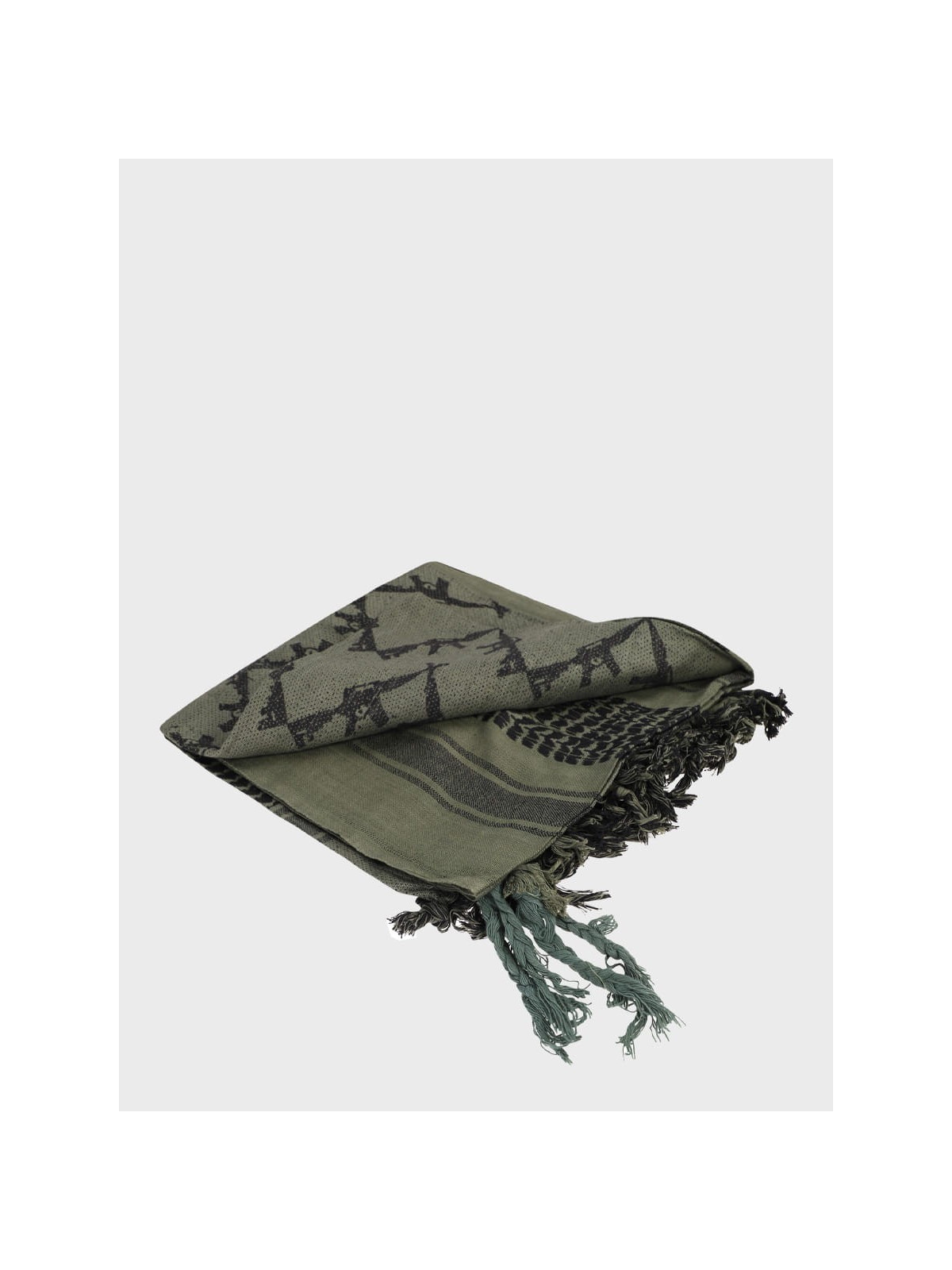 MIL-TEC CHUSTA ARAFATKA SHEMAGH RIFLES 110 x 110 cm OLIWKOWO/CZARNA