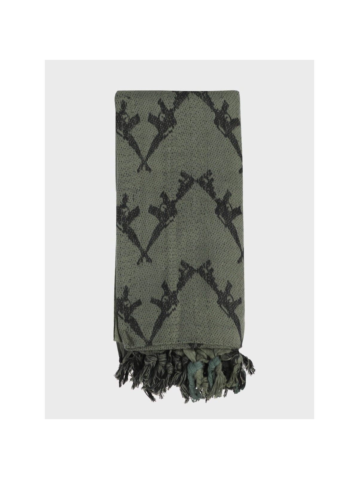 MIL-TEC CHUSTA ARAFATKA SHEMAGH RIFLES 110 x 110 cm OLIWKOWO/CZARNA
