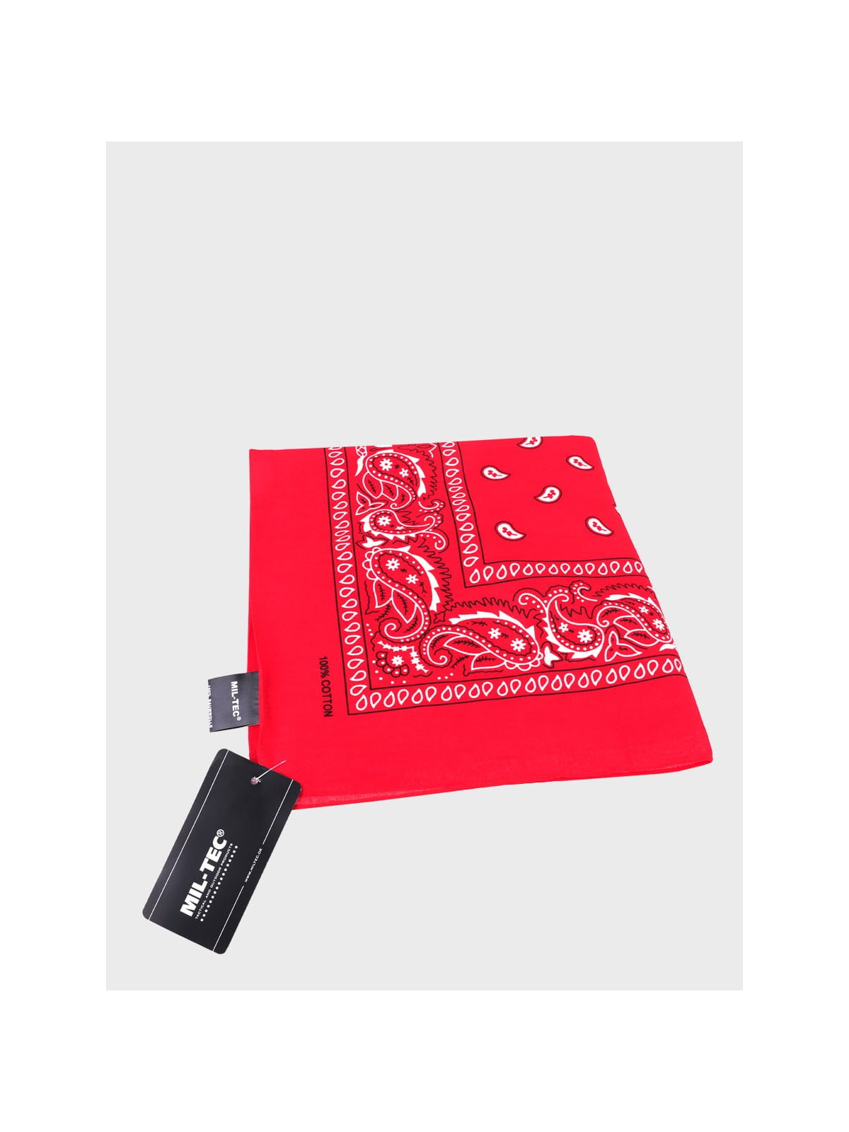 MIL-TEC CHUSTA BANDANA 54,5x54,5 CM WESTERN CZERWONA