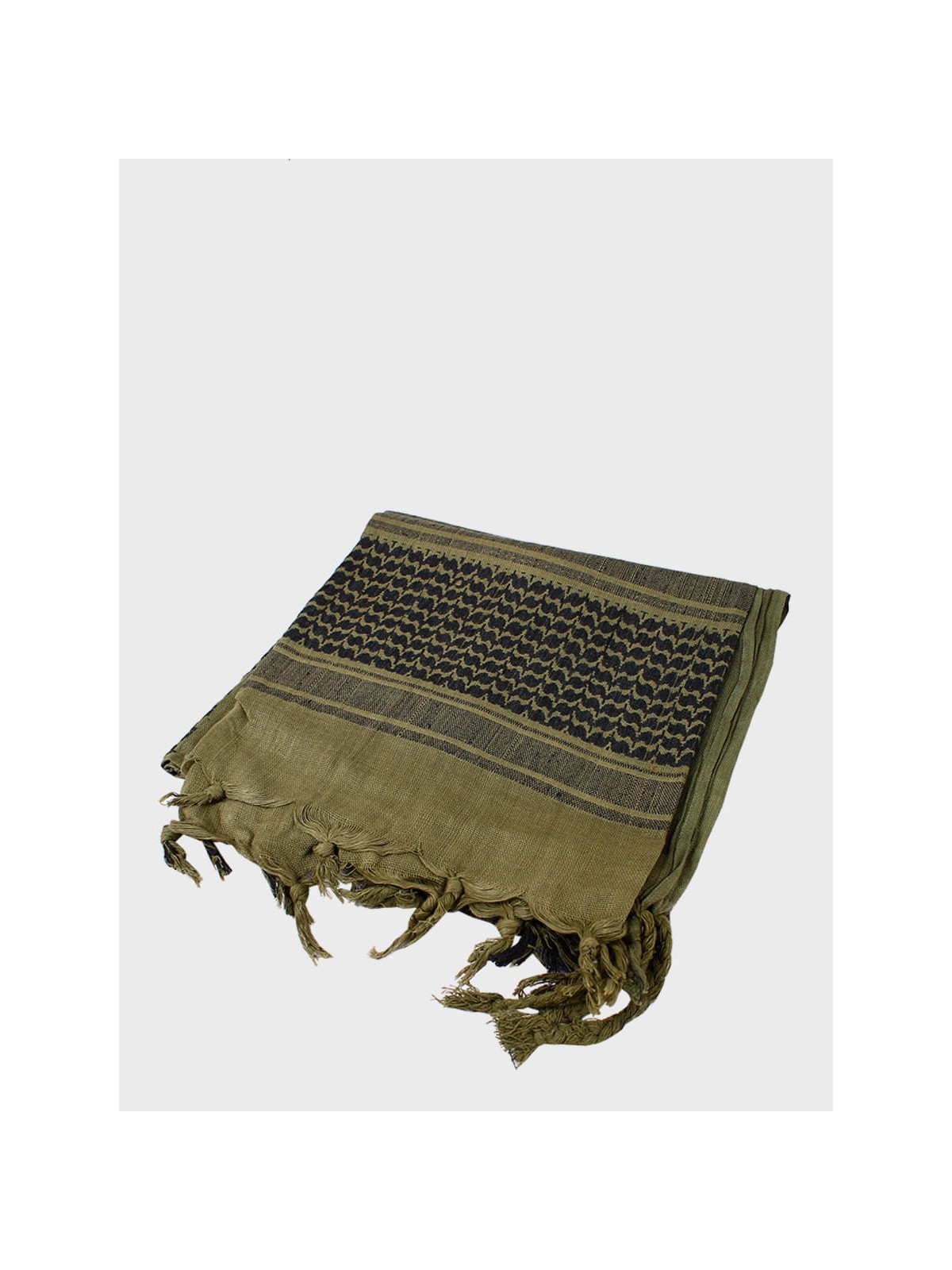 MIL-TEC CHUSTA ARAFATKA WOJSKOWA 110X110 CM OLIWKOWO/CZARNA