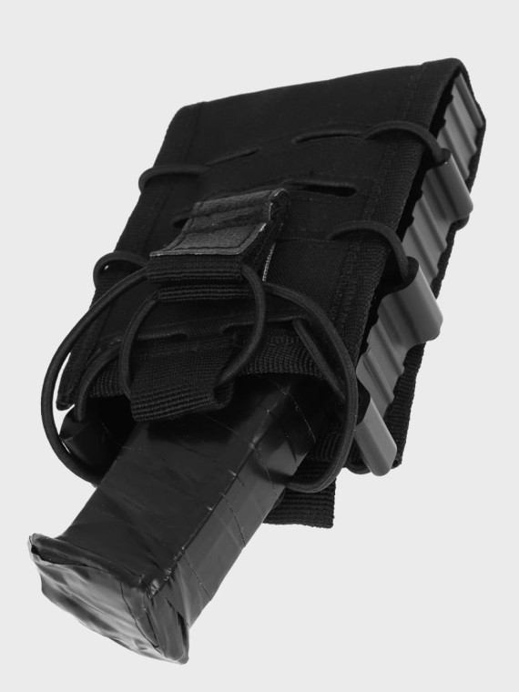 MIL-TEC ŁADOWNICA POJEDYNCZA NA MAGAZYNEK  AR15 M4 AK BERYL CZARNA