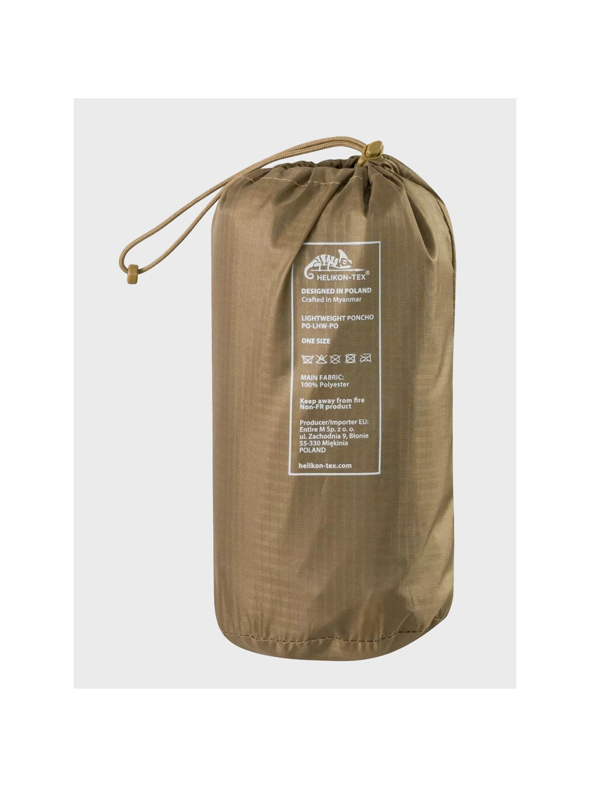 HELIKON-TEX Peleryna Przeciwdeszczowa Poncho Lightweight Coyote