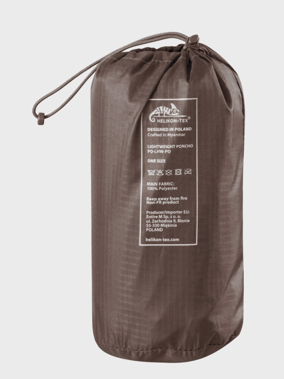 HELIKON-TEX Peleryna Przeciwdeszczowa Poncho Lightweight Earth Brown